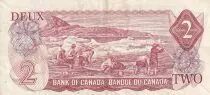 Canada 2 Dollars - Elizabeth II - Hunt - 1974 - Serial RJ - P.86a