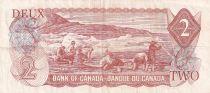 Canada 2 Dollars - Reine Elisabeth II - Pêcheurs - 1974 - Série AGM - P.86b