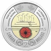 Canada 2 Dollars - Tomb of the Unknown Soldier - Colorized - 2025