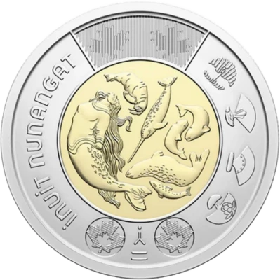 Canada 2 Dollars 2024 - Celebrating Inuit Nunangat - Uncolored