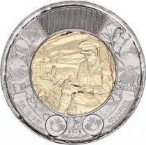 Canada 2 Dollars Elizabeth II - In Flanders Field 2015