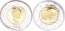 Canada 2 Dollars Elizabeth II - Polar Bear - 1996 - Bimetal - Gold and Silver - Proof