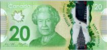 Canada 20 Dollars Elizabeth II - Monument - Polymer 2012 (2014)