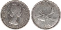 Canada 25 Cents 1956 -  Elisabeth II - Silver