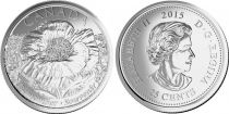 Canada 25 Cents Flower - 2015