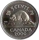 Canada 5 Cents Canadian Beaver - Elizabeth II