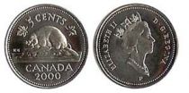 Canada 5 Cents Elisabeth II - Castor