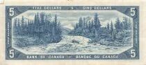 Canada 5 Dollars - Elizabeth II - 1954 - P.77b