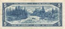 Canada 5 Dollars - Elizabeth II - 1954 - Replacement - P.77b