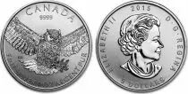 Canada 5 Dollars - Elizabeth II - Great Horned Owl - 1 Once Silver 2015