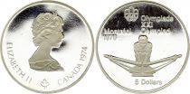 Canada 5 Dollars, JO de Montréal 1976 - Aviron (JO) - 1974 BE