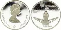 Canada 5 Dollars, JO de Montréal 1976 - Aviron (JO) - 1974 BE