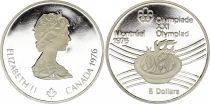 Canada 5 Dollars, JO de Montréal 1976 - Flamme olympique (JO) - 1976 BE