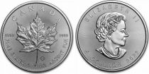 Canada 5 Dollars Elisabeth II - 1 Once Maple Leaf Argent 2022