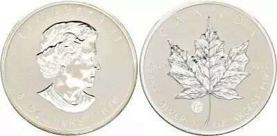 Canada 5 Dollars Elizabeth II - Maple Leaf 1 Oz Silver 2010