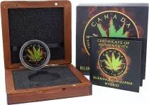 Canada Cannabis Hybride - 1 Ounce Silver Colour 2017