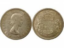Canada Elisabeth II - 50 Cents Argent, 1e Portrait - 1958 Ottawa