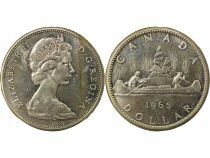 Canada Elizabeth II - Silver Dollar, 2nd Portrait - 1965 Ottawa