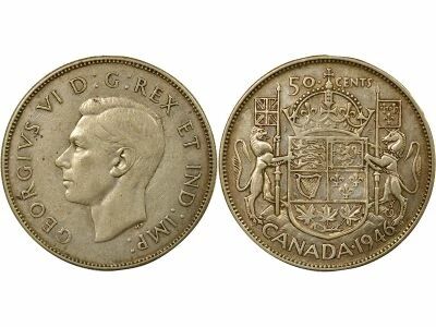 Canada George VI - 50 Cents Argent - 1946 Ottawa