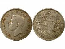 Canada George VI - 50 Cents Argent, 1e Type - 1943 Ottawa