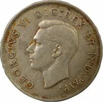 Canada George VI - 50 Cents Argent, 1e Type - 1943 Ottawa