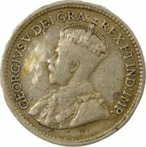 Canada Newfoundland, George V - 5 Silver Cents - 1919 C Ottawa