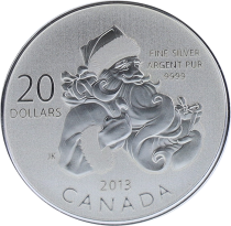 Canada Père Noël - 20 Dollars Argent 2013