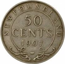 Canada Terre Neuve, Edouard VII - 50 Cents Argent - 1907 Londres