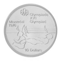 Canada Voile - 10 Dollars Argent 1977 CANADA - Jeux Olympiques Montréal 1976