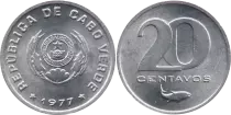Cap-Vert 20 Centavos - Emblème - 1977