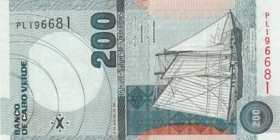 Cap-Vert 200 Escudos - Voilier Ernestina - A�roport - 2005 - S�rie PL