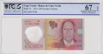 Cape Verde 200 Escudos Henrique Teixera de Sousa - Polymer 2014 - PCGS 67 OPQ