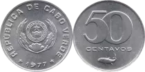 Cape Verde 50 Centavos - Emblem - 1977