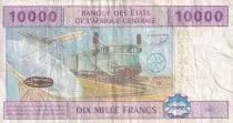 Capo Verde 10000 Francs - Woman- Train, plane - ND (2002) - P.410A