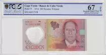 Capo Verde 200 Escudos Henrique Teixera de Sousa - Polymer 2014 - PCGS 67 OPQ