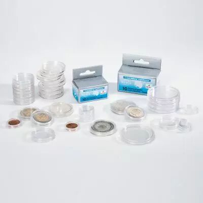 Capsules pour Pi�ces de Monnaie - Diam�tre Int�rieur 26 MM