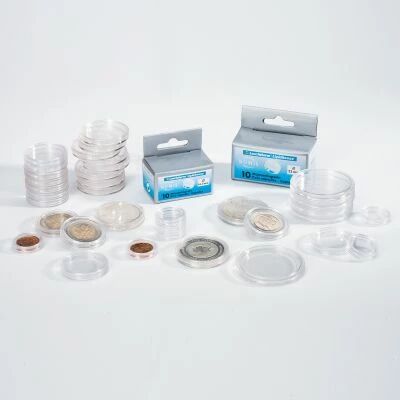 Capsules pour Pi�ces de Monnaie - Diam�tre Int�rieur 31 MM - Boite de 10 capsules