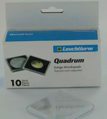 Capsules QUADRUM pour Pi�ces de Monnaie  - Vide Par 10