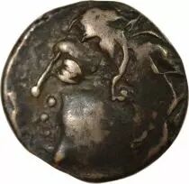 Carnutes / Pictones / Bituriges  - Drachm with Wolf and Horse, Cheek Tattoo  - Ist Century BC