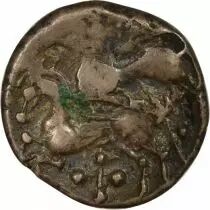 Carnutes / Pictones / Bituriges  - Drachm with Wolf and Horse, Cheek Tattoo  - Ist Century BC