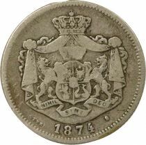 Carol I - Silver Leu - 1874 Brussels