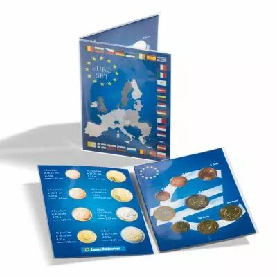 Carte de collection pour 1 s�rie de pi�ces d?euro