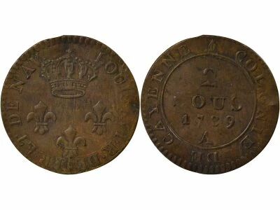 Cayenne, Louis XVI - 2 Sous - 1789 A Paris