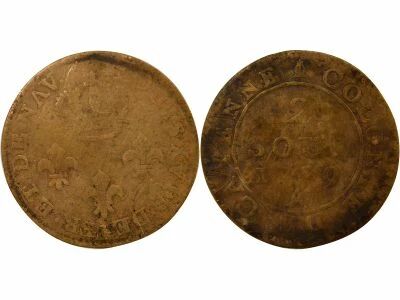 Cayenne, Louis XVI - 2 Sous - 1789 A Paris