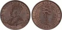 Ceil&aacute;n 1/2 Cent Georges V - 1926 - XF to AU - KM.106