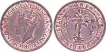 Ceil�n 1 Cent, Georges VI - 1945