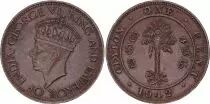 Ceil&aacute;n 1 cent Georges VI - 1942-1945