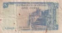 Ceil&aacute;n 1 Rupee - George VI - 1951 - F - P.47