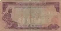 Ceil&aacute;n 100 Rupees - Pres. Bandaranaike - Dancers - Serial E/35 - 1970