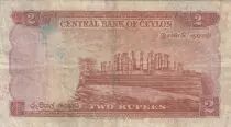 Ceil&aacute;n 2 Rupees - Elizabeth II - 1952 - Ceylon - Series E.10